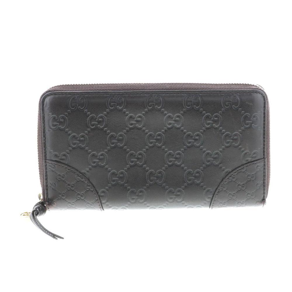 Gucci Fastener Long Wallet Brown